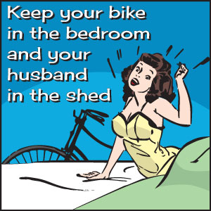 Bike in the bedroom