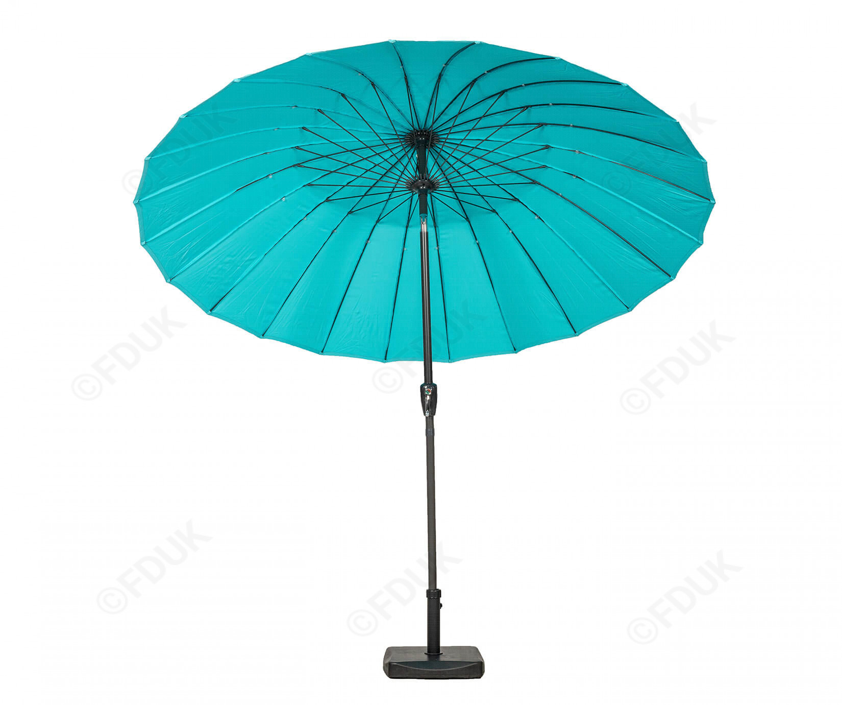 Royalcraft Blue Shanghai Crank and Tilt Parasol 2.7m