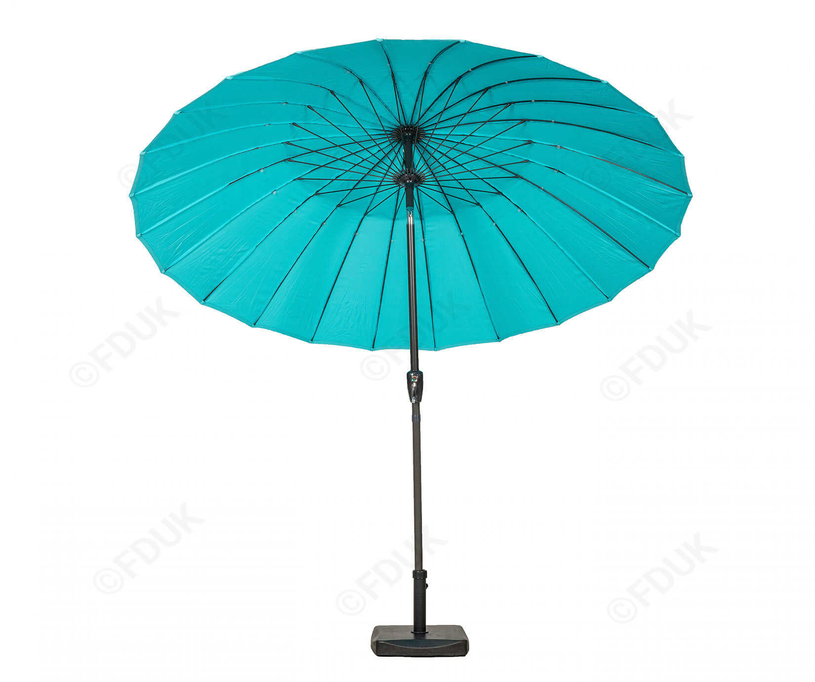 Royalcraft Blue Shanghai Crank and Tilt Parasol 2.7m