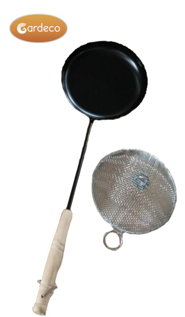 Gardeco Popcorn Pan with Long Handle