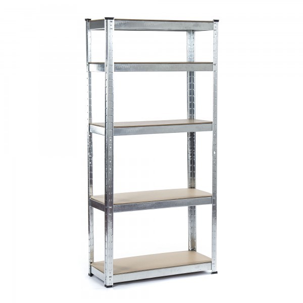  Galvanised Steel 5 Tier Storage Shelving Unit 