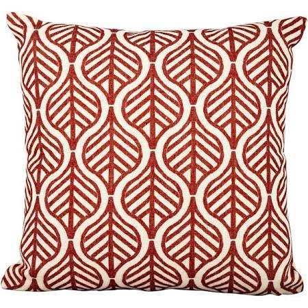 Red Leaves on White Scatter Cushions Set of 6