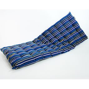 Dark Blue Stripe Bench Cushion