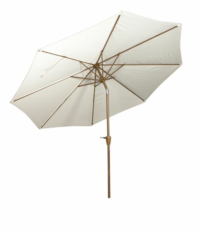 Royalcraft Ivory 3m Woodlook Crank and Tilt Parasol