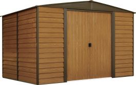 buy rowlinson woodvale metal apex 10x8 shed