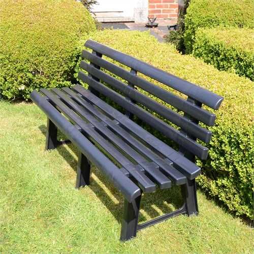 Buy Europa Leisure Brindisi Anthracite Resin Garden Bench
