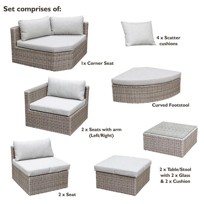 B and m rattan furniture set discount