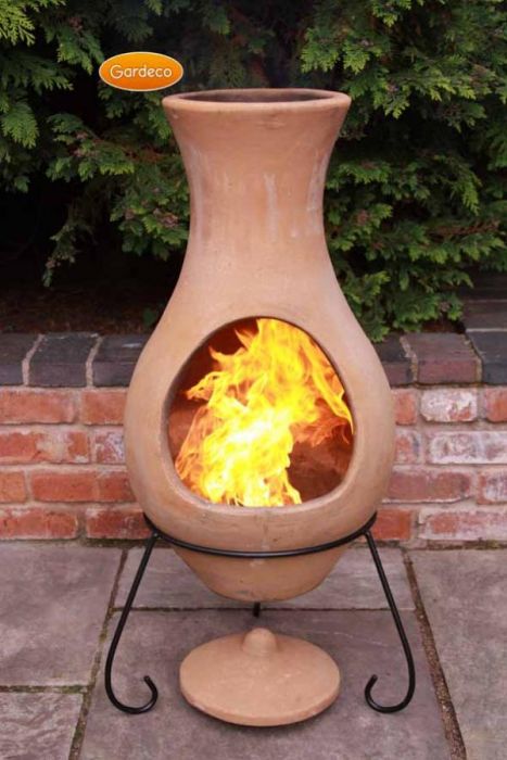 Buy Gardeco Large Elements Air Clay Chiminea