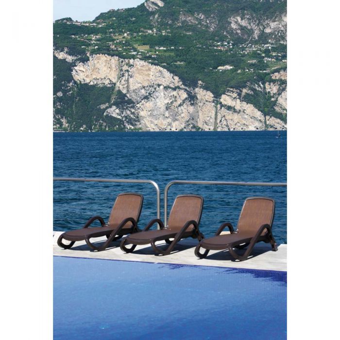 Buy Europa Leisure Alfa Sun Lounger Coffee EURO 059