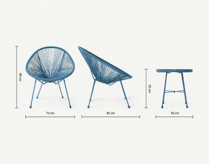 Monaco egg chair set hot sale