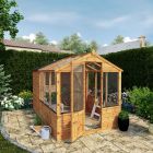 Mercia Traditional Apex Combi Greenhouse with Storage Shed 10x6