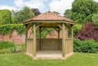 Forest 3.6m Hexagonal Cedar Roof Gazebo