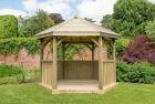 Forest 3.6m Royal Hexagonal Timber Roof Gazebo