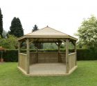 Forest 4.7m Hexagonal Timber Roof Gazebo 