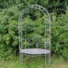 Ascalon Aquitaine Metal Arbour Antique Grey