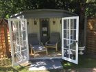 Shire Hampton Corner Summerhouse 8x8 (not supplied painted) - customer photo - thank you Becks!
