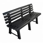 Brindisi Anthracite Resin Garden Bench