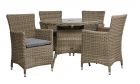 Royalcraft Wentworth Rattan Round 4 Seater Carver Dining Set