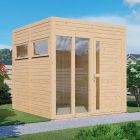 Rowlinson Bertilo Cubus 2 Office Log Cabin Natural 2.3m x 2.4m 