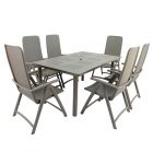 Libeccio Turtle Dove Dining Table with 6 Darsena Chairs