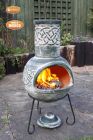 Gardeco Edyth Mexican Clay Chiminea Celtic