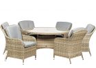 Royalcraft Wentworth Rattan Round 6 Seater Imperial Dining Set 