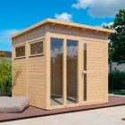 Rowlinson Bertilo Pentus 2 Office Log Cabin Natural 2.5m x 2.7m 