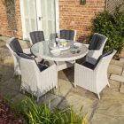 Prestbury 6-Seater Wicker Dining Set