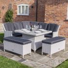 Prestbury Corner Weave Rattan Dining Set