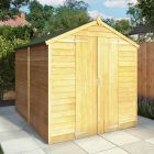  Mercia Overlap Apex Shed Single Door No Windows 8x6