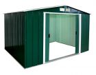 Sapphire Apex Metal Shed Green 10x8
