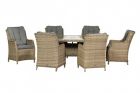  Royalcraft Wentworth Rattan Ellipse 6 Seater Highback Comfort Dining Set