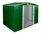 Sapphire Apex Metal Shed Green 8x8