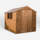 Mercia Pressure Treated Shiplap Apex Shed 8x6 Double Doors