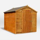  Mercia Overlap Apex Shed Single Door No Windows 8x6
