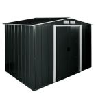 Sapphire Apex Metal Shed Anthracite 8x8