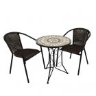 Brava Bistro Table with 2 San Remo Chairs