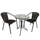 Verde Bistro Table with 2 San Remo Chairs