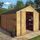 Mercia Overlap Apex Shed Double Door No Windows12x8 