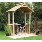 Forest Garden Barbecue Shelter Arbour