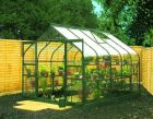 Halls Supreme 10x8 Greenhouse Forest Green