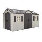 Lifetime Heavy Duty Plastic Shed 15x8 Dual Entrance