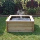 Norlog 60 Gallon Square Pond with Fountain