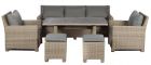 Royalcraft Wentworth Rattan Sofa Dining Set with Adjustable Table