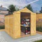 Mercia Overlap Apex Shed 8x6 Double Door No Windows