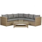 Royalcraft Wentworth Rattan 4 Piece Corner Lounging Set