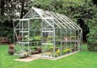 Halls Magnum 12x8 Greenhouse Silver Aluminium