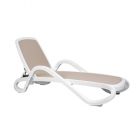 Alfa Sun Lounger Turtle Dove Grey and White