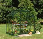 Halls Popular 4x6 Greenhouse Forest Green