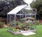 Halls Popular 6x4 Greenhouse Silver Aluminium